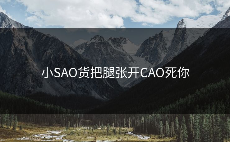 小SAO货把腿张开CAO死你